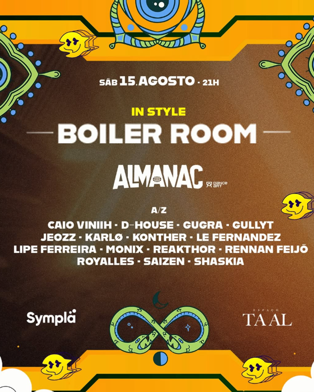 Flyer do evento BOILER ROOM